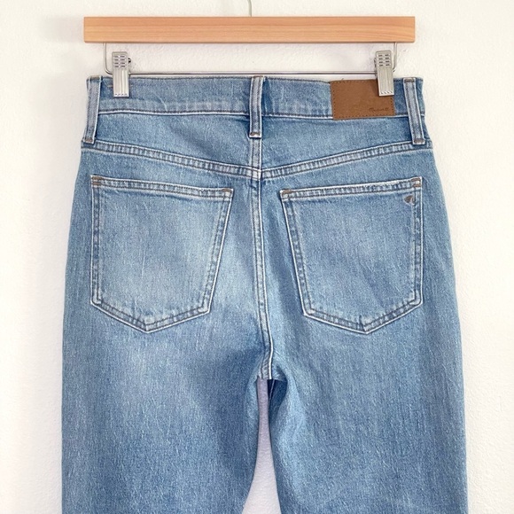 NWT Madewell Petite Perfect Vintage Jean High Waist Distressed Denim Coney 27P - Picture 10 of 16